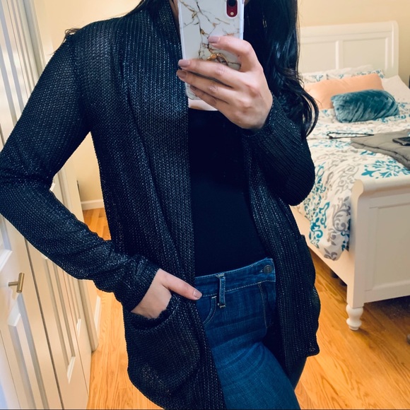 Calvin Klein Black Cardigan Sweater - Picture 3 of 6